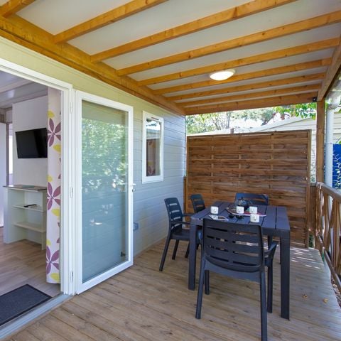 Chalet 4 personen - Chalet Pagnol 24 m² met airconditioning - 2 slaapkamers - Terras 12 m².