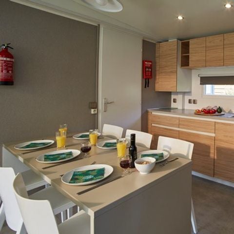 Stacaravan 6 personen - Mobile-home | Premium Azure | 3 slaapkamers | 6 pers. | Verhoogd terras | Airconditioning