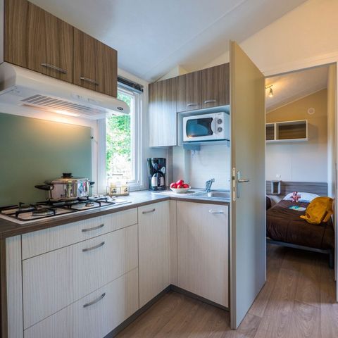 Stacaravan 6 personen - Mobile-home | Comfort | 3 Slaapkamers | 6 Pers. | Verhoogd terras | Airconditioning