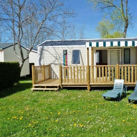 Stacaravan 4 personen - Mobile-home | Comfort XL | 2 slaapkamers | 4 pers. | Verhoogd terras | Airconditioning.