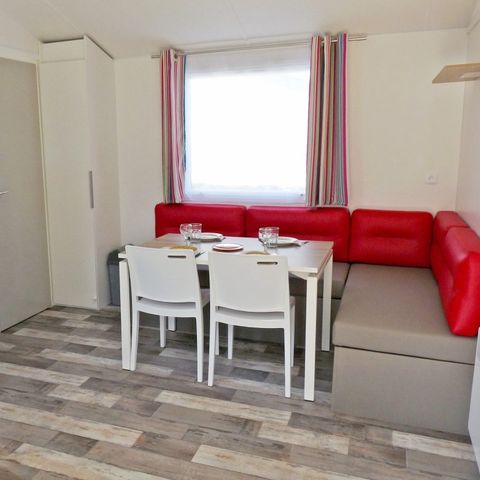 Stacaravan 4 personen - Mobile-home | Comfort XL | 2 slaapkamers | 4 pers. | Verhoogd terras | Airconditioning.