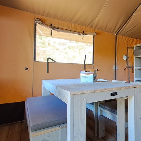 Safaritent 6 personen - Tent Lodge Prestige Plus - 2 slaapkamers - 1SDB - 35m² - (35m²)