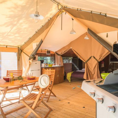 Tent 5 personen - Eco Lodge 2 slaapkamers - geen sanitair