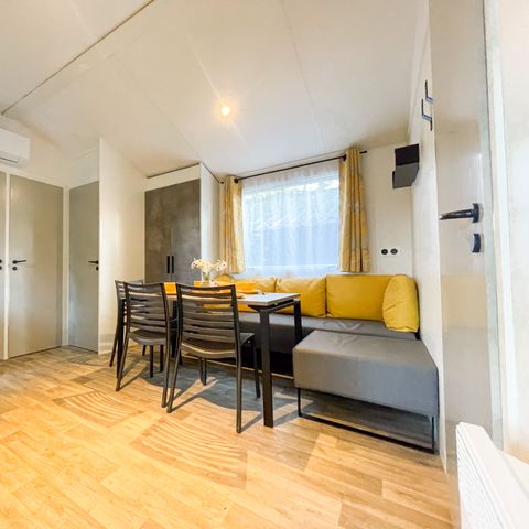 Stacaravan 6 personen - Prestige Plus 28m² 3 kamers - airconditioning