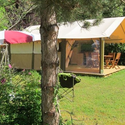 Safaritent 5 personen - Lodge VICTORIA 30m² - Luxe afwerking (zaterdag tot zaterdag)