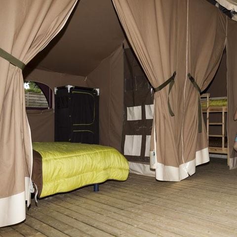 Safaritent 5 personen - NIAGARA Lodge 40m² met badkamer (zaterdag tot zaterdag)