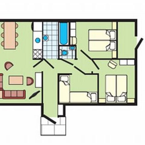 Bungalow 6 personen - Comfort SR377