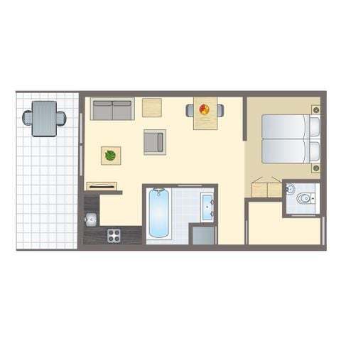 APPARTEMENT 2 personen - 2CA