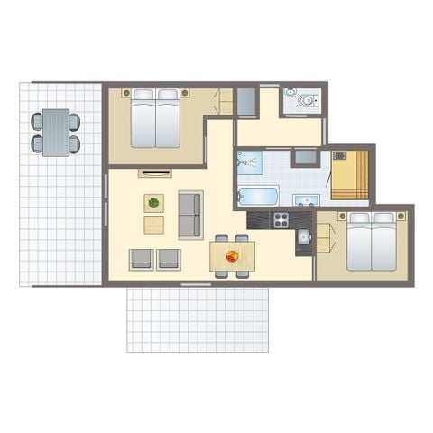 APPARTEMENT 4 personen - 4LA