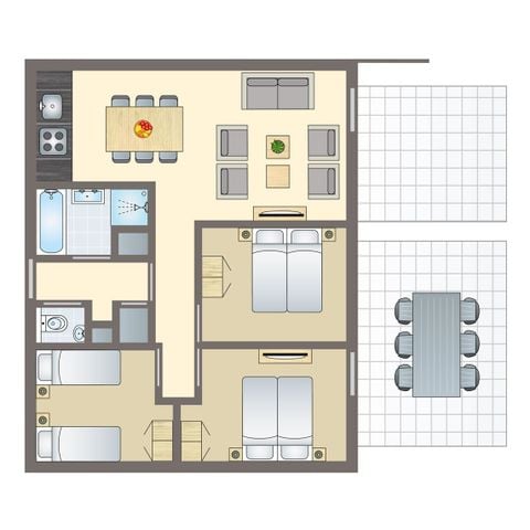 APPARTEMENT 6 personen - 6CA