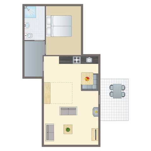 APPARTEMENT 4 personen - 4A