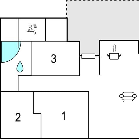 APPARTEMENT 1 persoon - DSH146