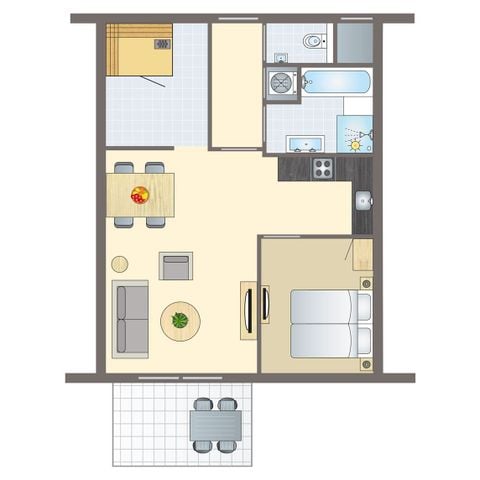 APPARTEMENT 2 personen - 2LA