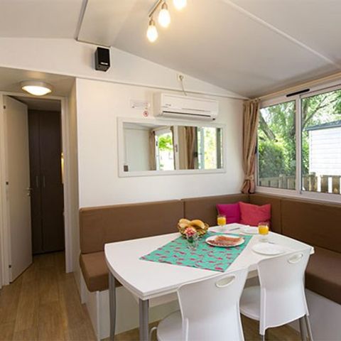 Stacaravan 6 personen - Mobile-home | Comfort XL | 3 slaapkamers | 4/6 pers. | Verhoogd terras | Airconditioning