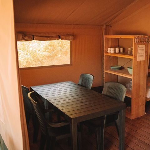 Safaritent 6 personen - met sauna