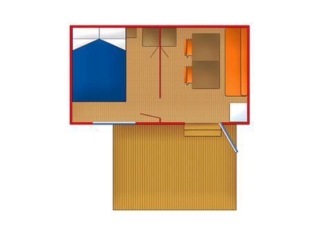 Stacaravan 2 personen - DOMINÓ