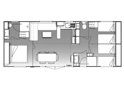 Stacaravan 7 personen - Premium - 2013 (aankomst zaterdag)