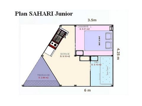 Safaritent 4 personen - LODGE SAHARI (zonder sanitair)