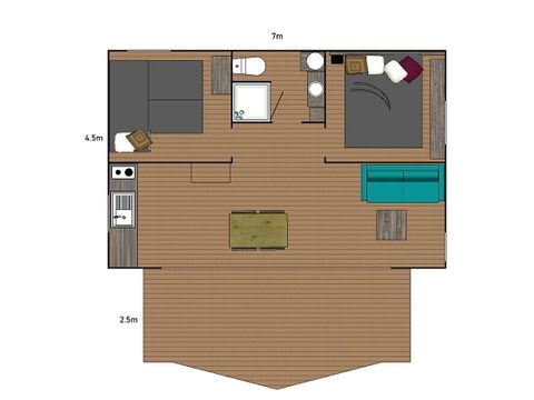 Safaritent 6 personen - Lodge Cotton Premium - 2 kamers + privé spa