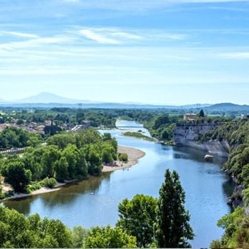 Camping aan rivier Frankrijk